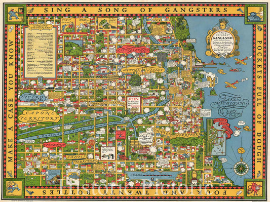 Chicago's Gangland During The Roaring Twenties, 1927, Chicago, Illinois (IL) -Vintage Wall Art