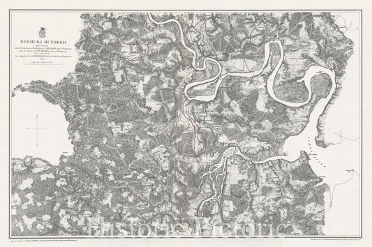 Historic Map : The Bermuda Hundred Campaign during The U.S. Civil War, Weyss, 1867, Vintage Wall Art