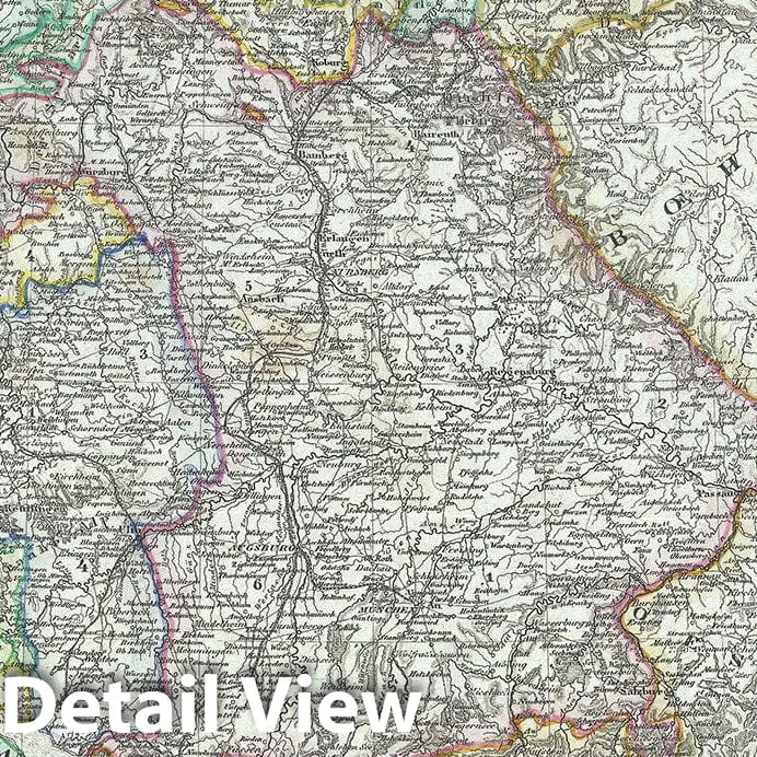 Historic Map : Southern Germany 