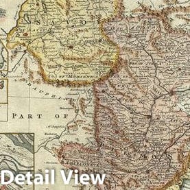 Historic Map : Savoy and Piedmont, Italy, Bowen, 1747, Vintage Wall Art