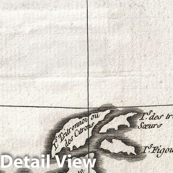 Historic Map : Bellin Map of The Kuril Islands , 1750, Vintage Wall Art