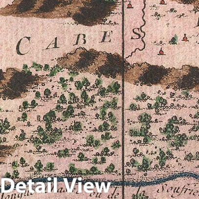 Historic Map : Bellin Map of Saint Lucia (Sainte Lucie), West Indies, 1758, Vintage Wall Art