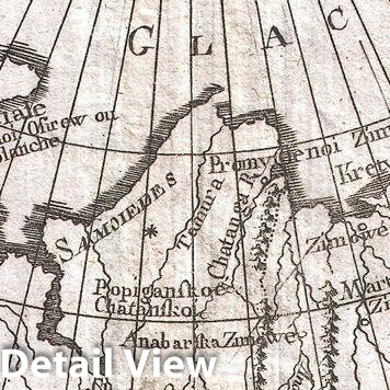 Historic Map : Raynal and Bonne Map of Russia, 1780, Vintage Wall Art