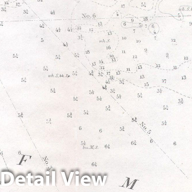 Historic Map : U.S.C.S. Map of Horn Island Pass (Mississippi ^ Louisiana), 1853, Vintage Wall Art