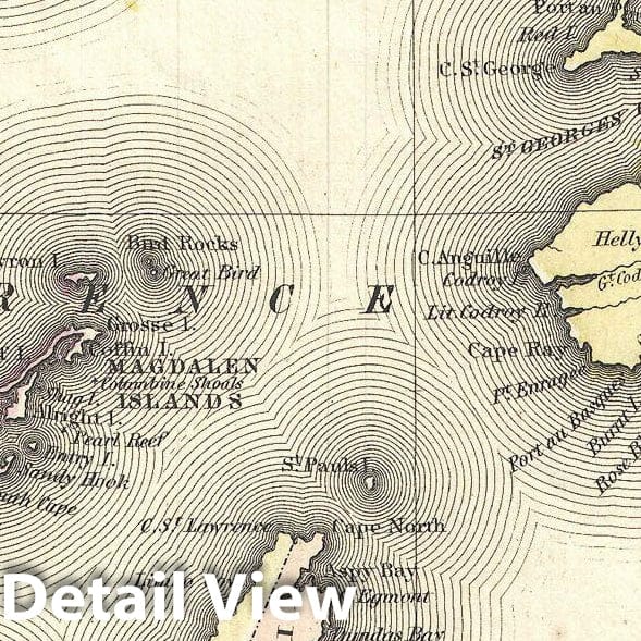 Historic Map : Colton Map of New Brunswick and Newfoundland, Canada , 1857, Vintage Wall Art