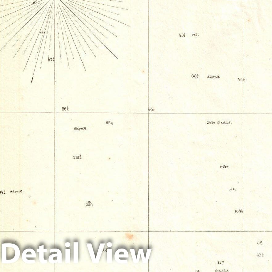 Historic Map : U.S. Coast Survey Map of Monterey Bay, California, 1857, Vintage Wall Art