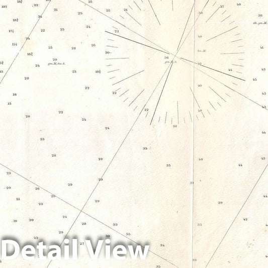 Historic Map : U.S. Coast Survey Map of Boston Bay, Massachusetts , 1866, Vintage Wall Art
