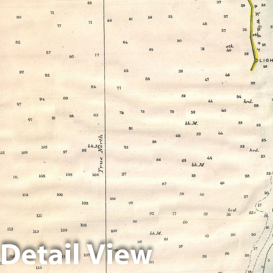 Historic Map : U.S. Coast Survey Map of Burlington, Vermont , 1872, Vintage Wall Art