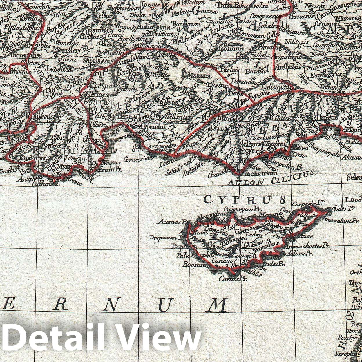 Historic Map : D'Anville Map of The Eastern Roman Empire, 1782, Vintage Wall Art