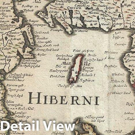 Historic Map : Sanson and Mariette Map of The British Isles, 1650, Vintage Wall Art