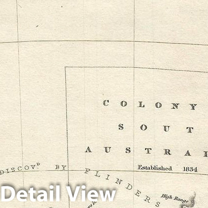 Historic Map : S.D.U.K. Subscriber's Edition Map of Australia, 1840, Vintage Wall Art