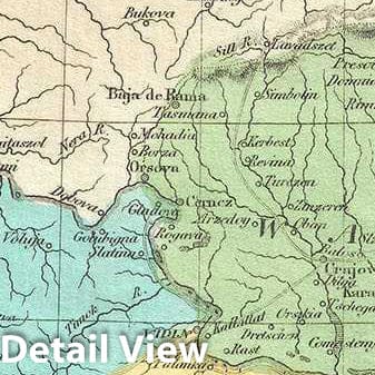 Historic Map : Burr Map of The Balkans, 1835, Vintage Wall Art