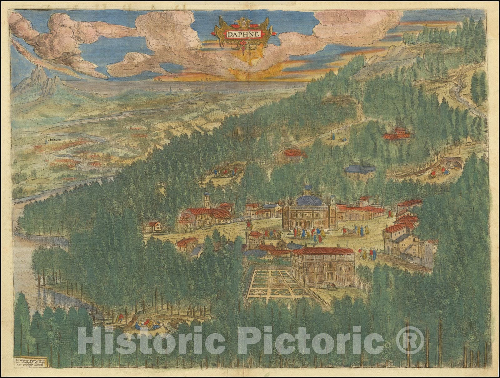 Historic Map : Tempe, 1624, Vintage Wall Art