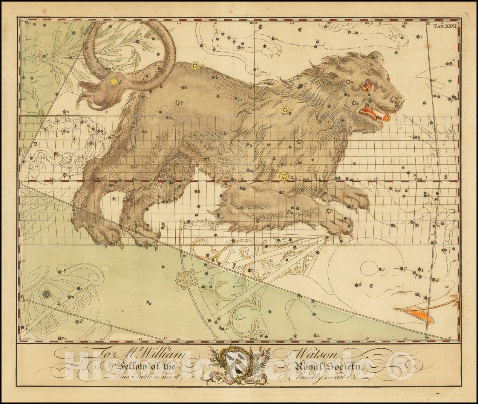 Historic Map : Leo,  1750, Vintage Wall Art