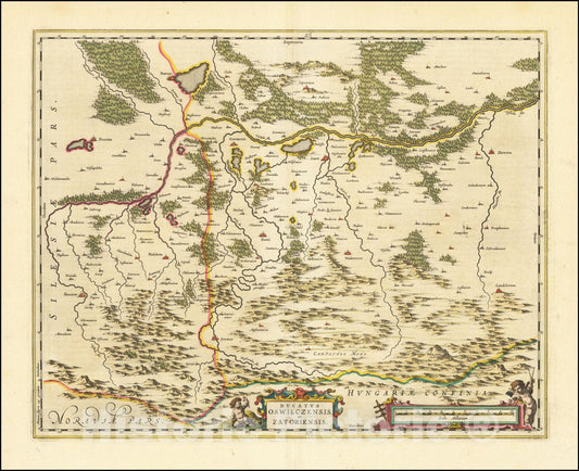 Historic Map : Ducatus Oswieczensis et Zatoriensis, 1662, Vintage Wall Art