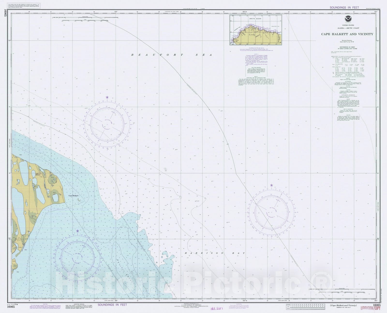 Historic Nautical Map - Cape Halkett And Vicinity, AK, 1983 NOAA Chart - Vintage Wall Art