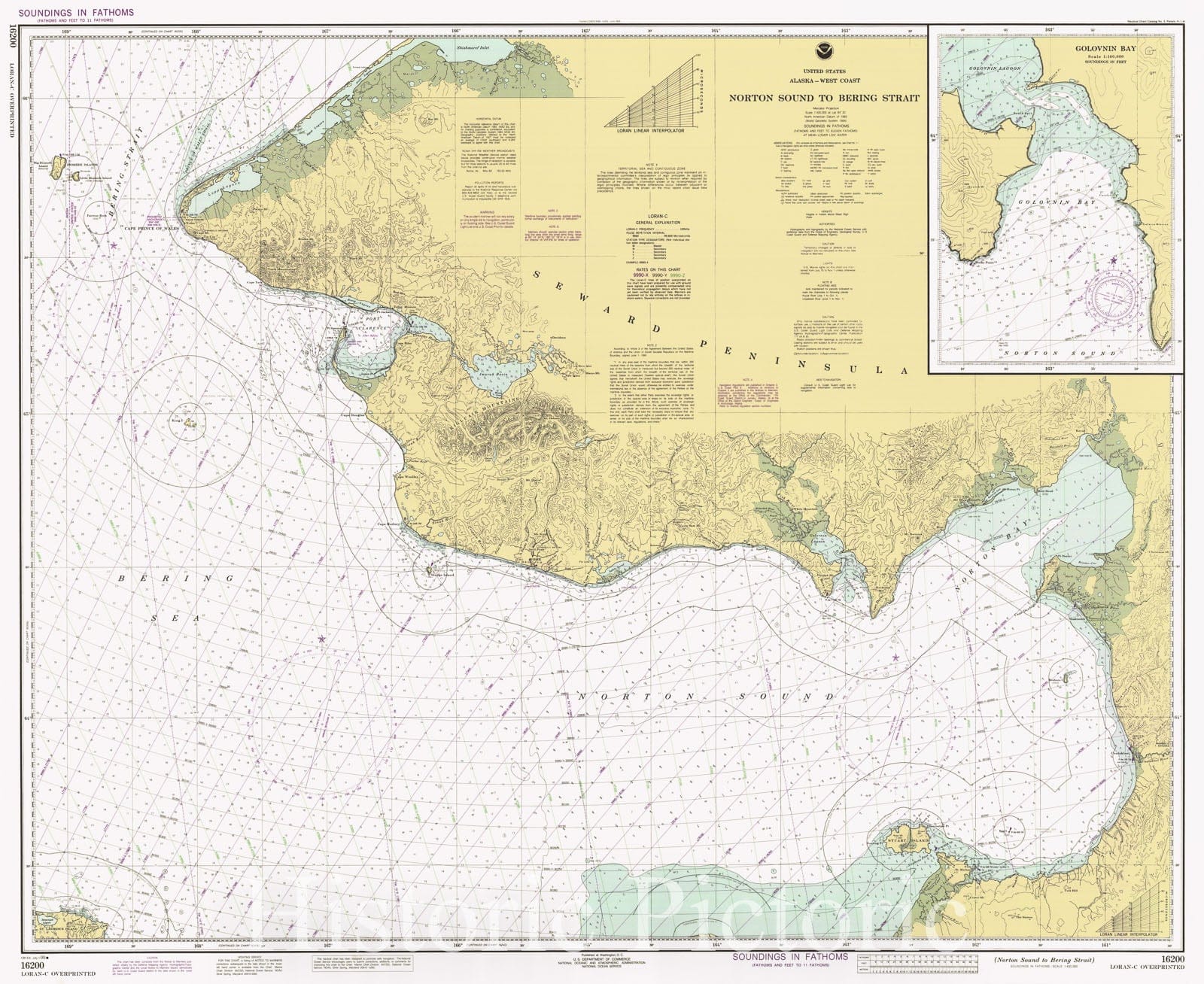 Historic Nautical Map - Norton Sound To Bering Strait, AK, 1995 NOAA Chart - Vintage Wall Art