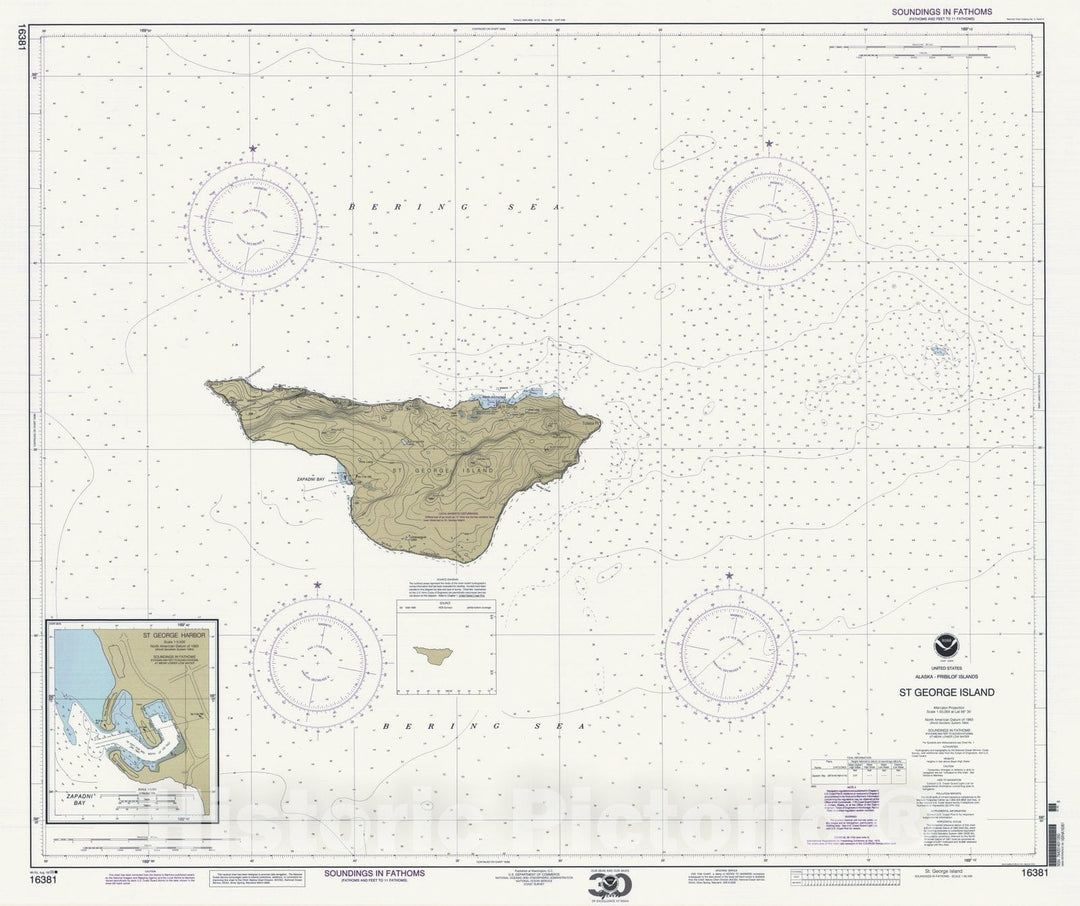 Historic Nautical Map - St George Island, AK, 2000 NOAA Chart - Vintage Wall Art