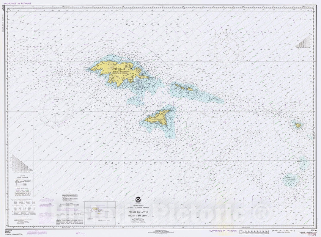 Historic Nautical Map - Buldir Island To Attu Island, AK, 1979 NOAA Chart - Vintage Wall Art