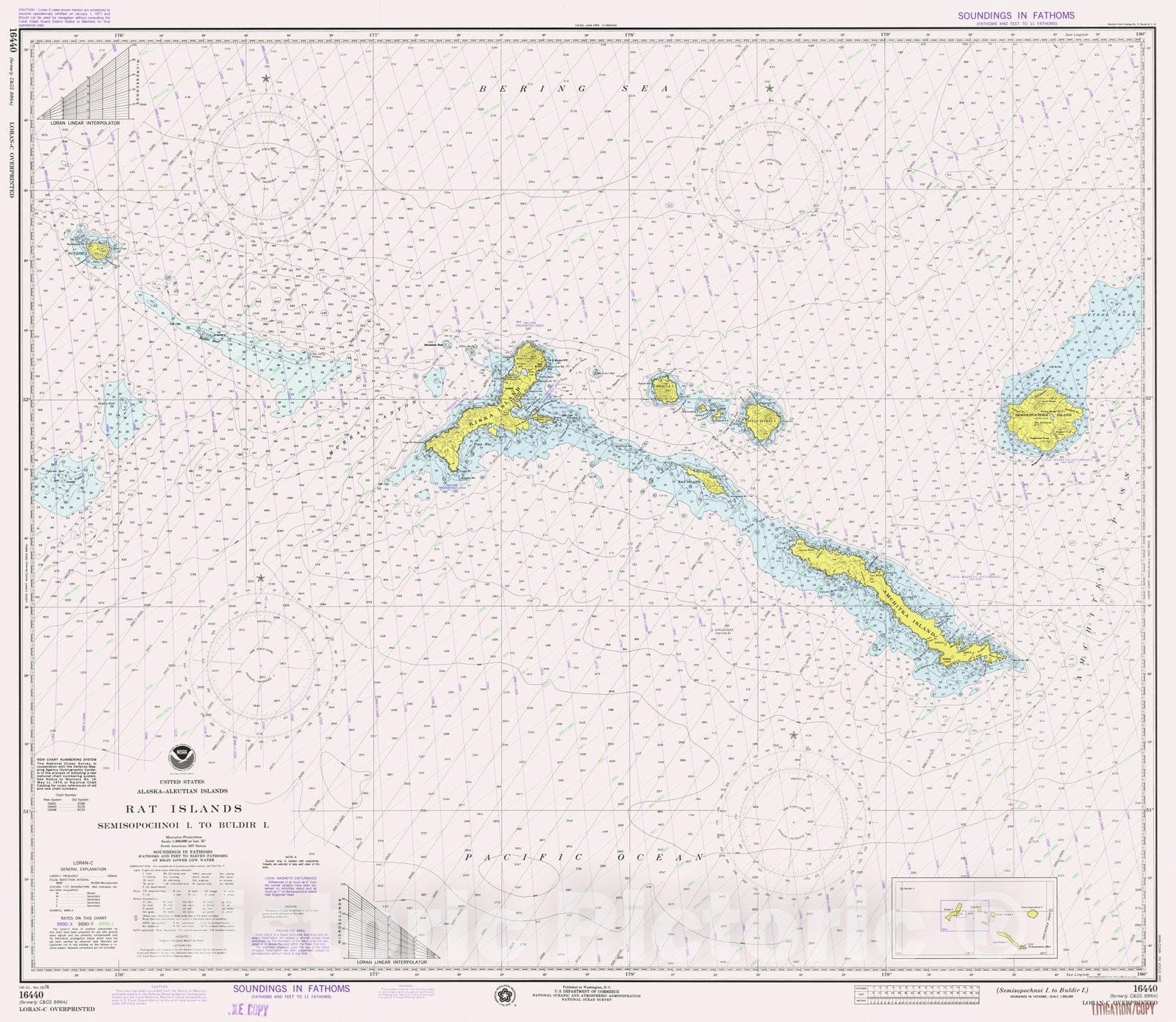 Historic Nautical Map - Semisopochnoi I To Buldir I, AK, 1976 NOAA Chart - Vintage Wall Art