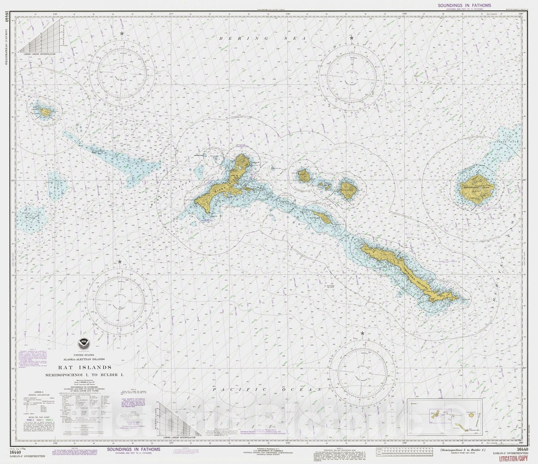 Historic Nautical Map - Semisopochnoi I To Buldir I, AK, 1979 NOAA Chart - Vintage Wall Art