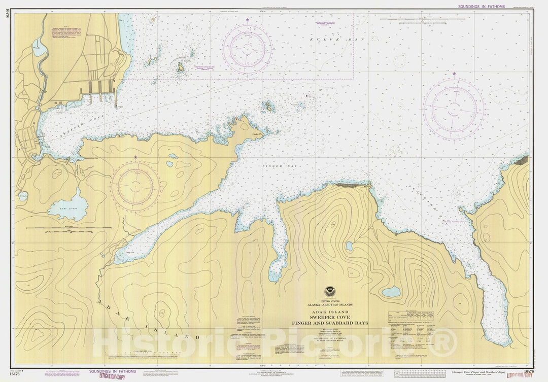Historic Nautical Map - Sweeper Cove Finger And Scabbard Bays, AK, 1990 NOAA Chart - Vintage Wall Art