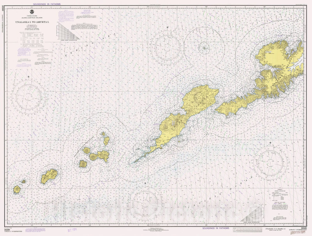 Historic Nautical Map - Unalaska Island To Amukta Island, AK, 1979 NOAA Chart - Vintage Wall Art