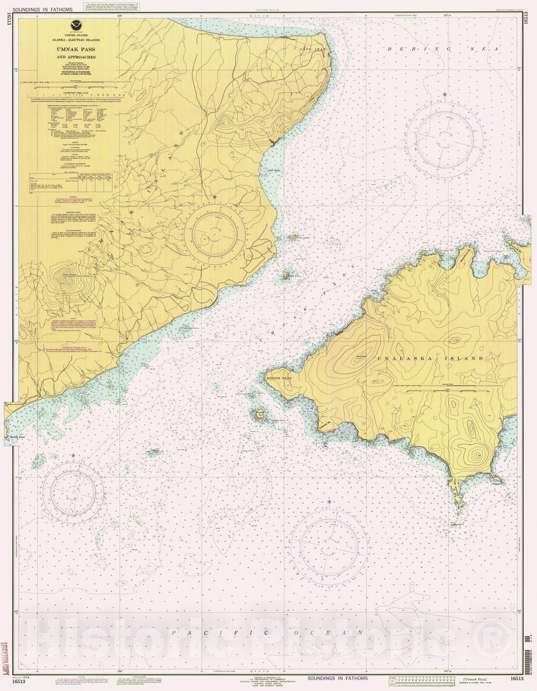 Historic Nautical Map - Umnak Pass, AK, 1992 NOAA Chart - Vintage Wall Art