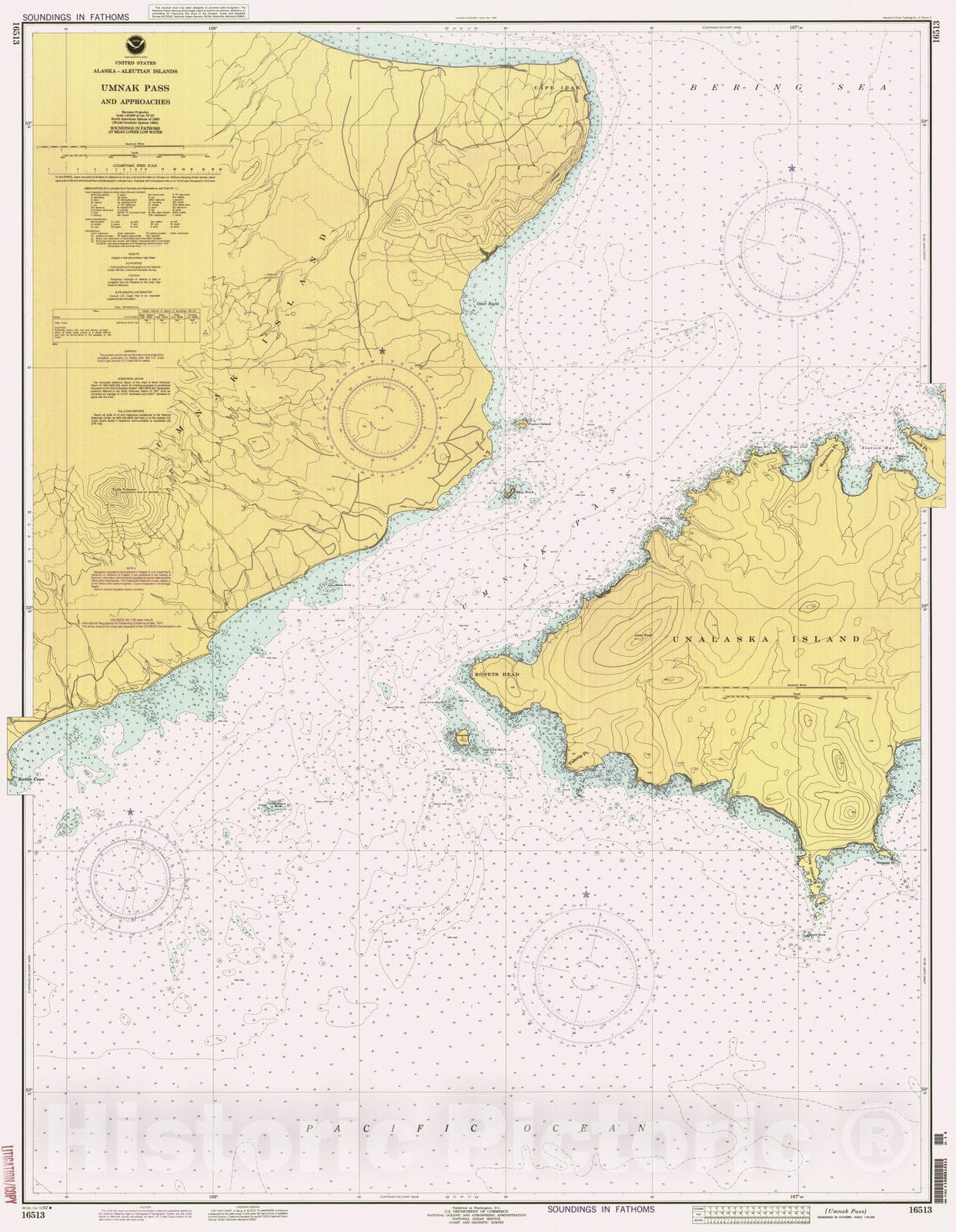 Historic Nautical Map - Umnak Pass, AK, 1992 NOAA Chart - Vintage Wall Art