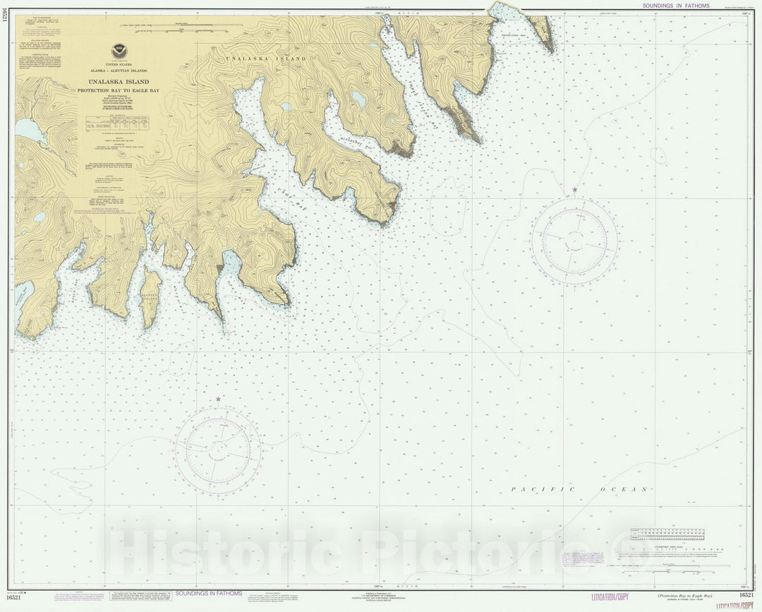 Historic Nautical Map - Protection Bay To Eagle Bay, AK, 1990 NOAA Chart - Vintage Wall Art