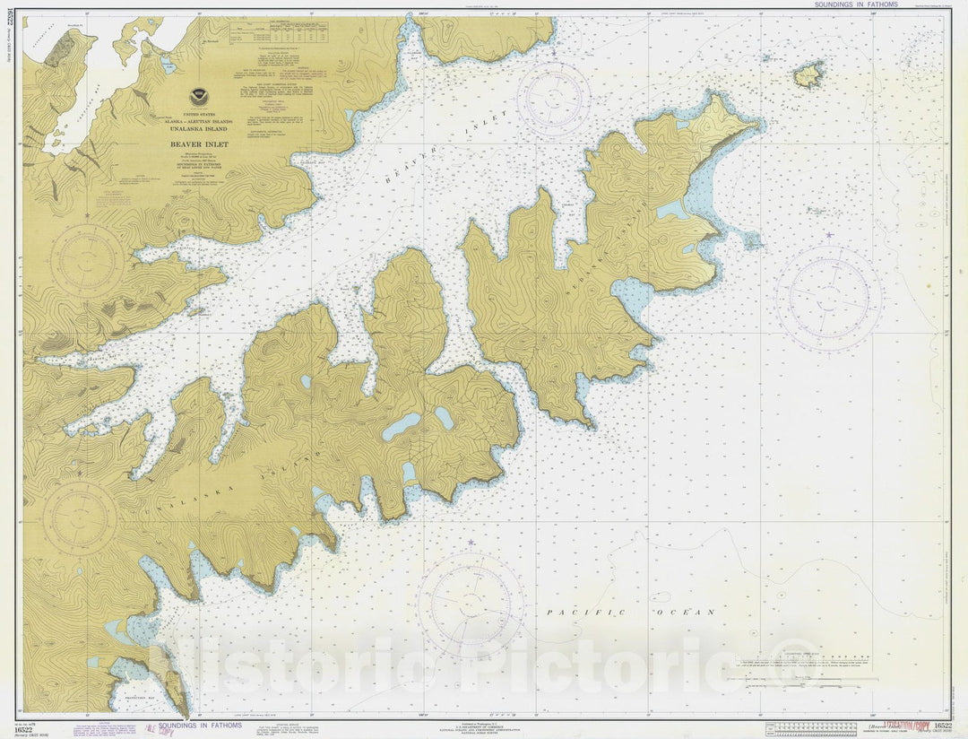 Historic Nautical Map - Beaver Inlet, AK, 1978 NOAA Chart - Vintage Wall Art