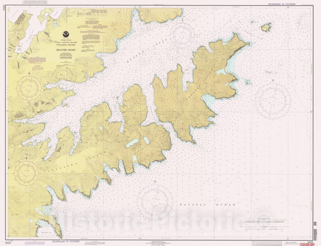 Historic Nautical Map - Beaver Inlet, AK, 1992 NOAA Chart - Vintage Wall Art