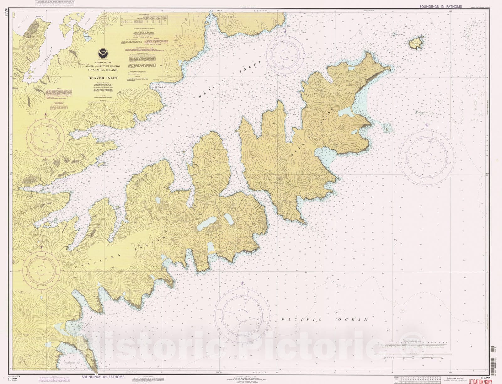 Historic Nautical Map - Beaver Inlet, AK, 1992 NOAA Chart - Vintage Wall Art