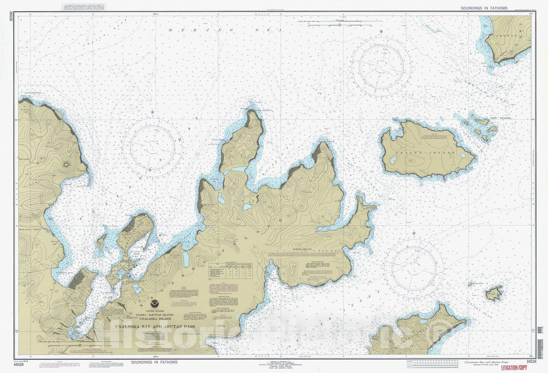 Historic Nautical Map - Unalaska Bay And Akutan Pass, AK, 1992 NOAA Chart - Vintage Wall Art