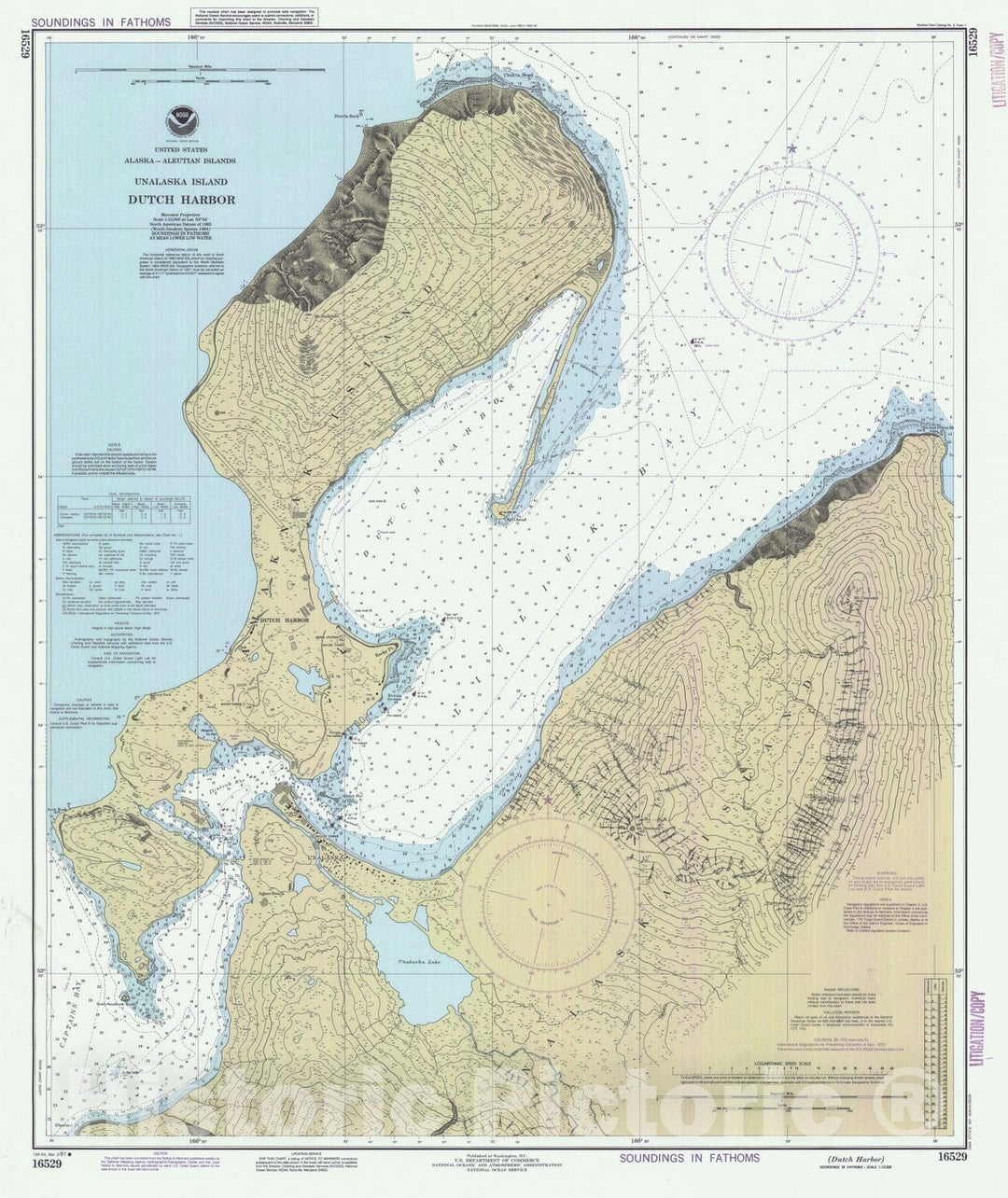 Historic Nautical Map - Dutch Harbor, AK, 1991 NOAA Chart - Vintage Wall Art