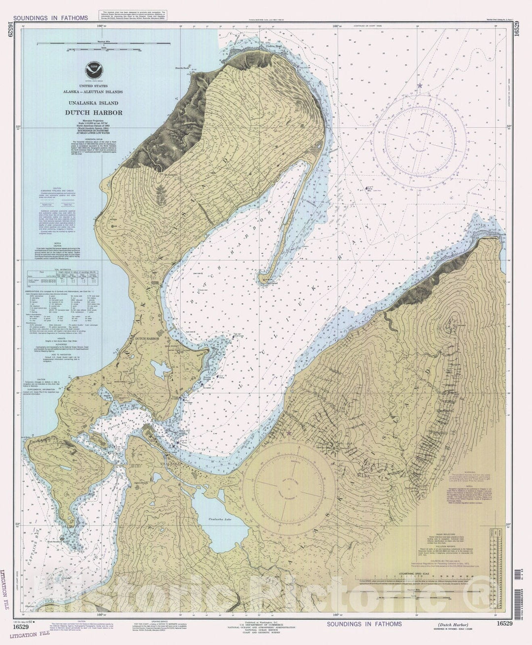 Historic Nautical Map - Dutch Harbor, AK, 1992 NOAA Chart - Vintage Wall Art
