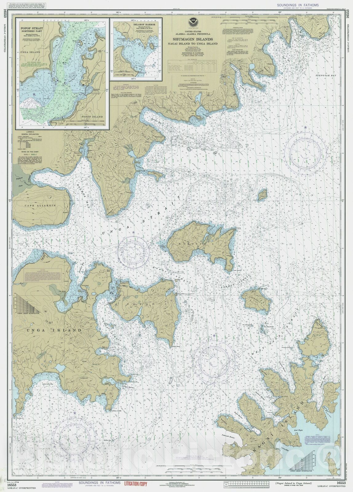 Historic Nautical Map - Nagai Island To Unga Island, AK, 1989 NOAA Chart - Vintage Wall Art