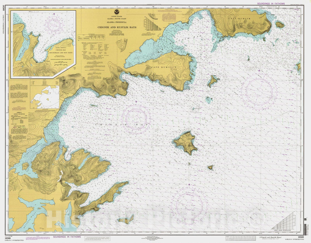 Historic Nautical Map - Chignik And Kujulik Bays, AK, 1996 NOAA Chart - Vintage Wall Art