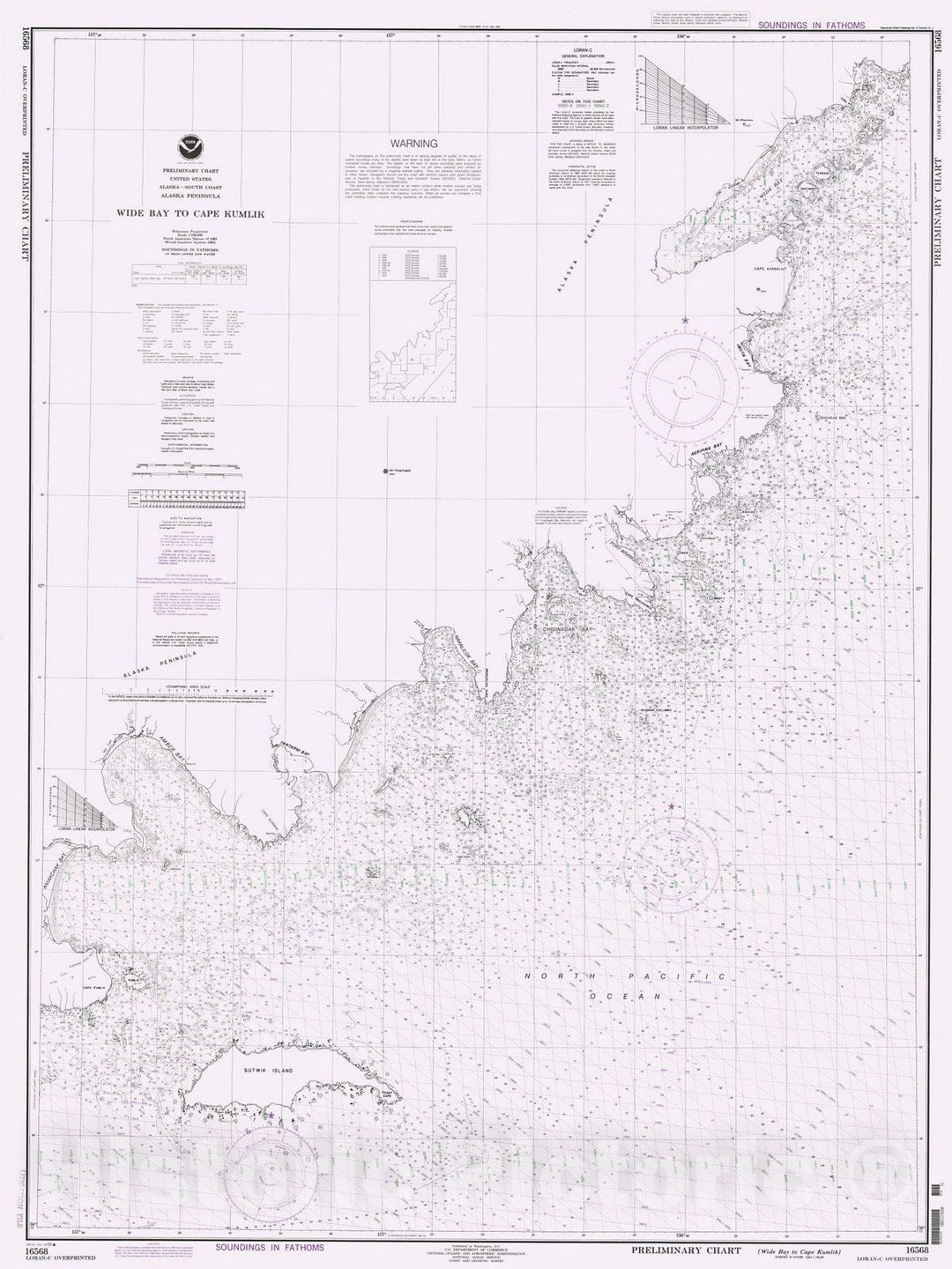 Historic Nautical Map - Wide Bay To Cape Kumlik, AK, 1995 NOAA Chart - Vintage Wall Art