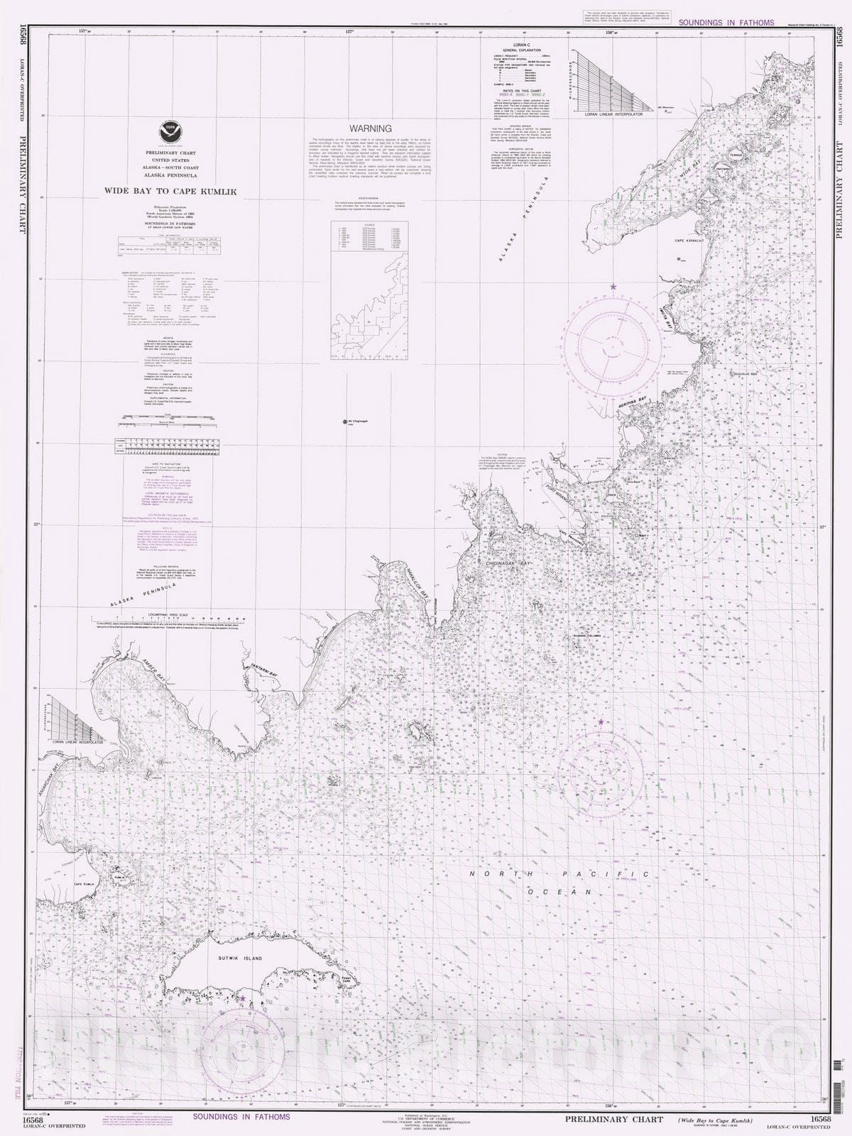 Historic Nautical Map - Wide Bay To Cape Kumlik, AK, 1995 NOAA Chart - Vintage Wall Art