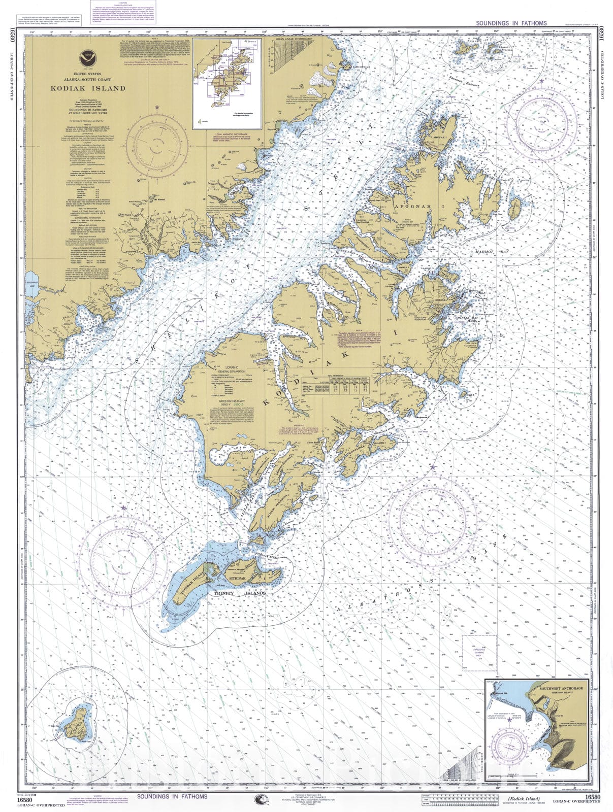 Historic Nautical Map - Kodiak Island, AK, 1998 NOAA Chart - Vintage Wall Art