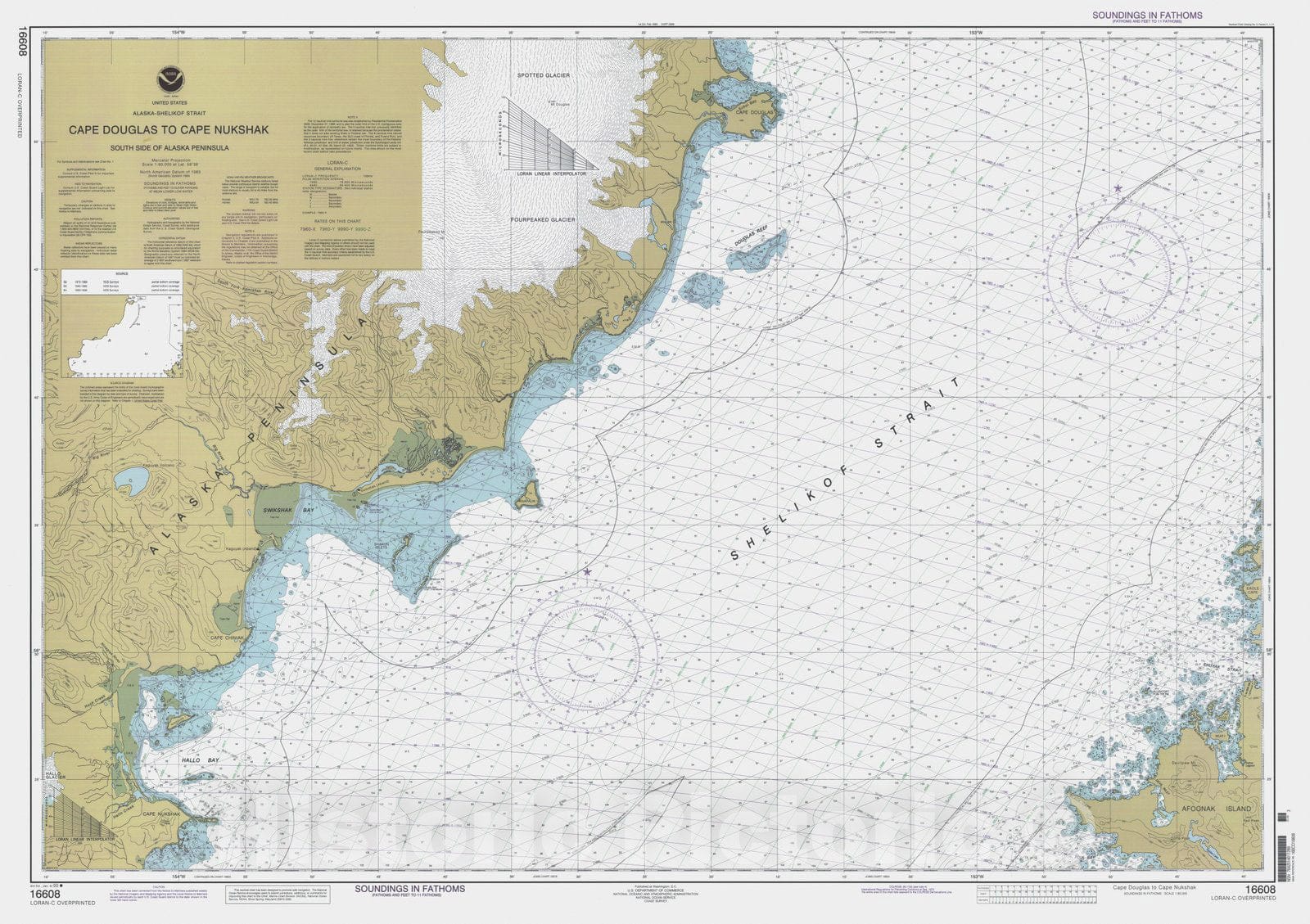 Historic Nautical Map - Cape Douglas To Cape Nukshak, AK, 2000 NOAA Chart - Vintage Wall Art