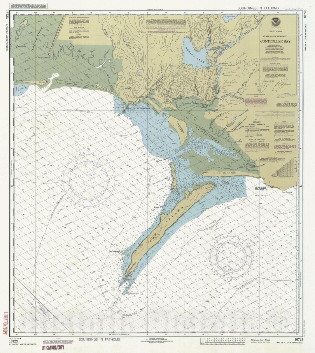 Historic Nautical Map - Controller Bay, AK, 1990 NOAA Chart - Vintage Wall Art