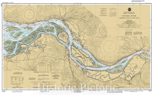 Stony Lake to Point Betsie Nautical Chart 1990 - Historical Map Print