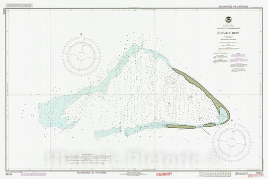Historic Nautical Map - Kingman Reef, KR, 1986 NOAA Chart - Vintage Wall Art