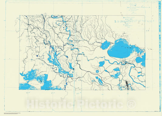 Historic Nautical Map - Map Showing The Vicinity Of New Orleans, LA, 1863 Civil War Historic Nautical Map - Vintage Wall Art