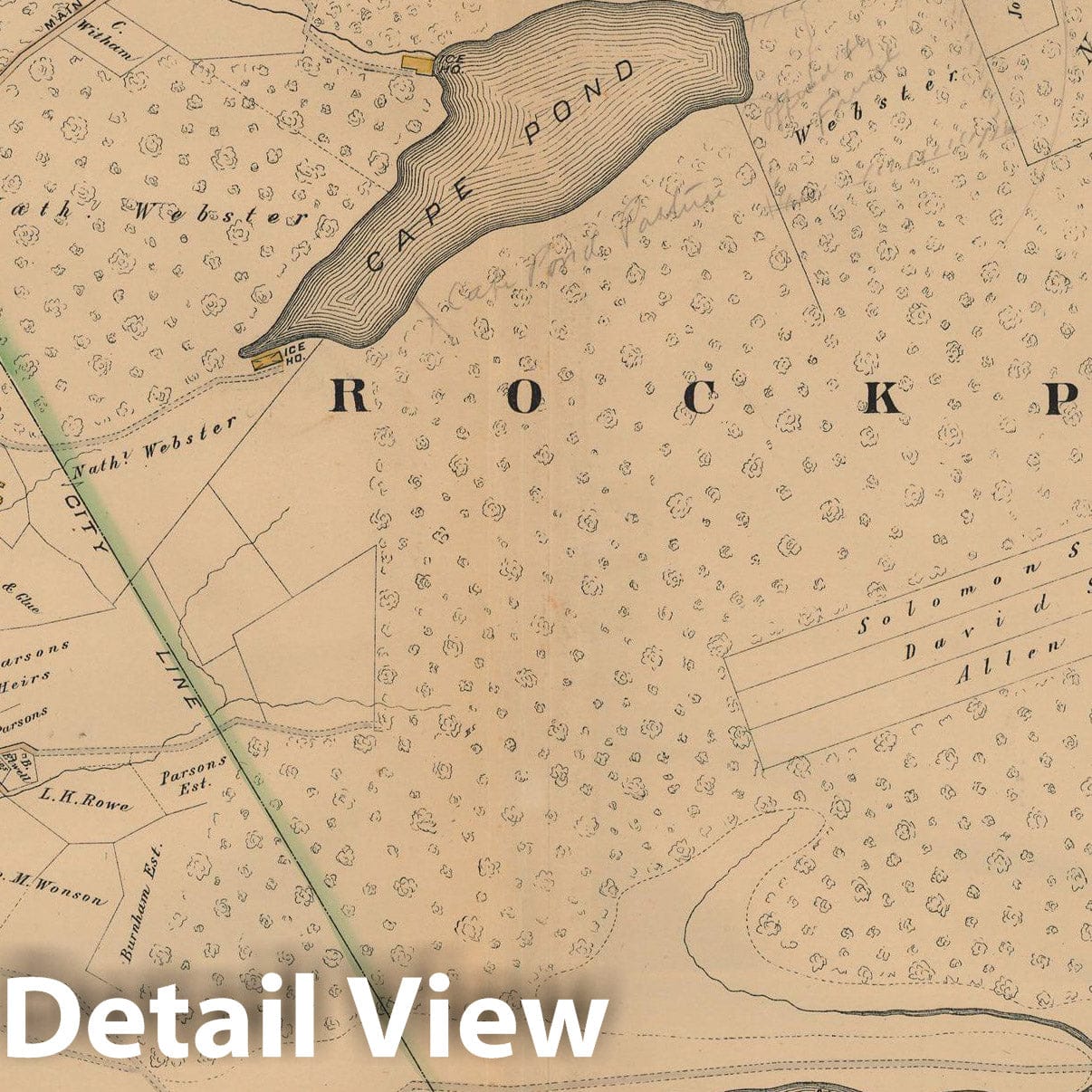 Historic Map : Atlas City of Gloucester and Town of Rockport, Gloucester & Rockport 1884 Plate 008 , Vintage Wall Art