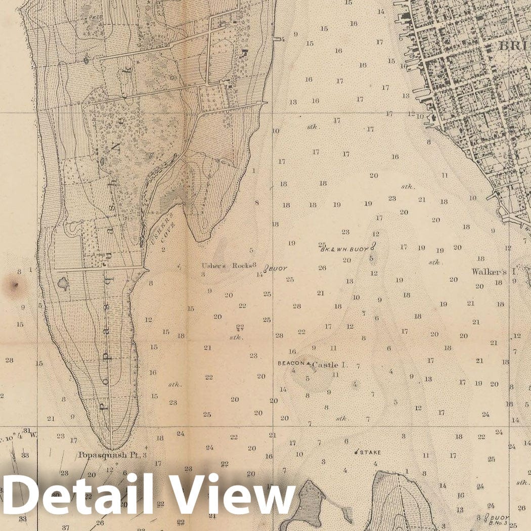 Historic Map : Bristol 1864 Topographic Map , Vintage Wall Art