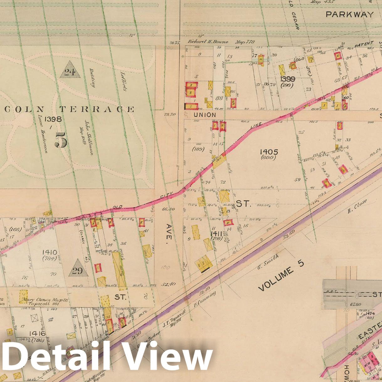 Historic Map : Brooklyn 1904 Plate 029 , Atlas Borough of Brooklyn , Vintage Wall Art