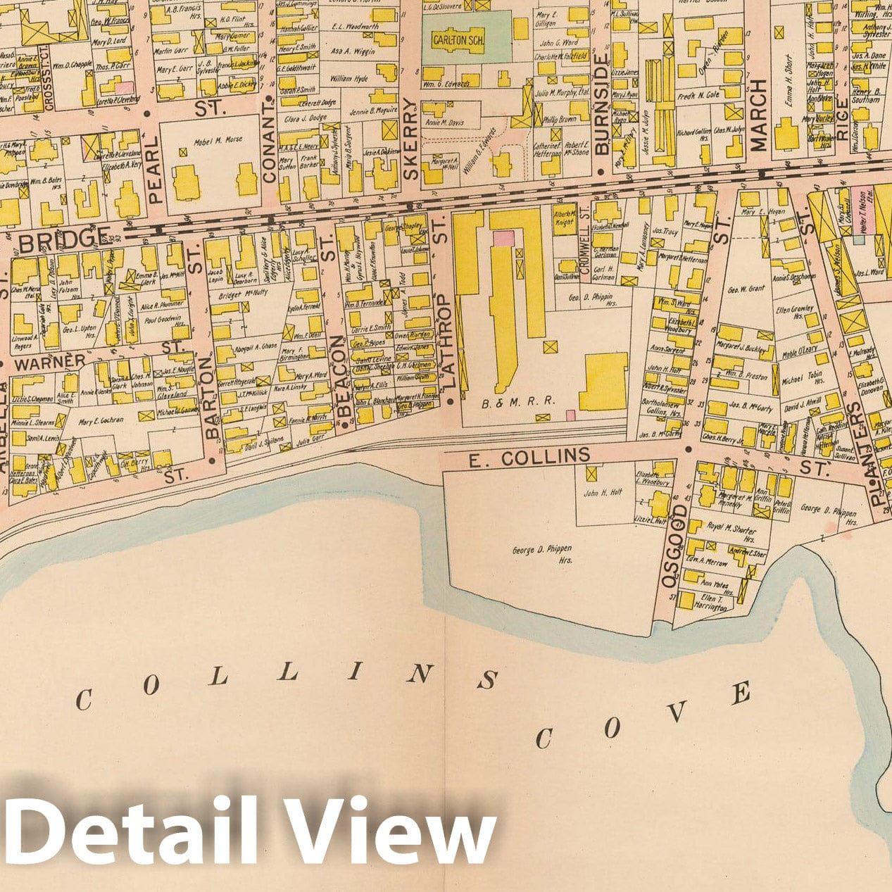 Historic Map : Atlas City of Salem, Salem 1911 Plate 008 , Vintage Wall Art